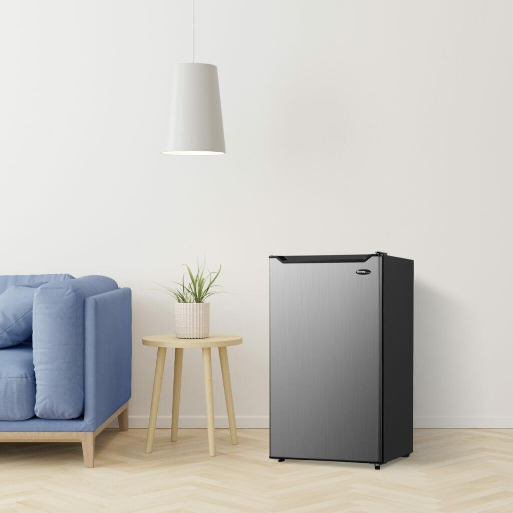 Danby 3.2 cu. ft. Compact Fridge in Stainless Steel Look