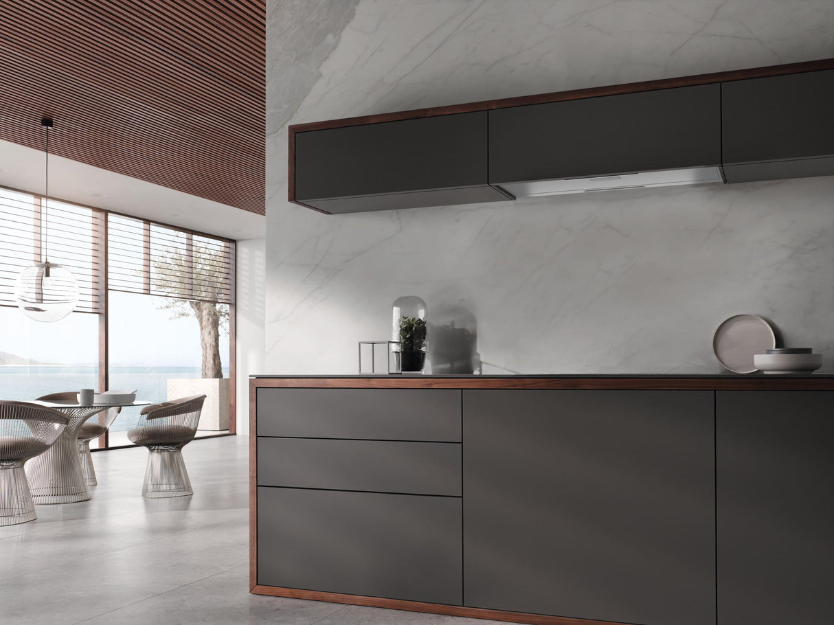 DAS 8930 Stainless steel - Built-in ventilation hood with intuitive SmartControl White controls for use in narrow upper cabinets