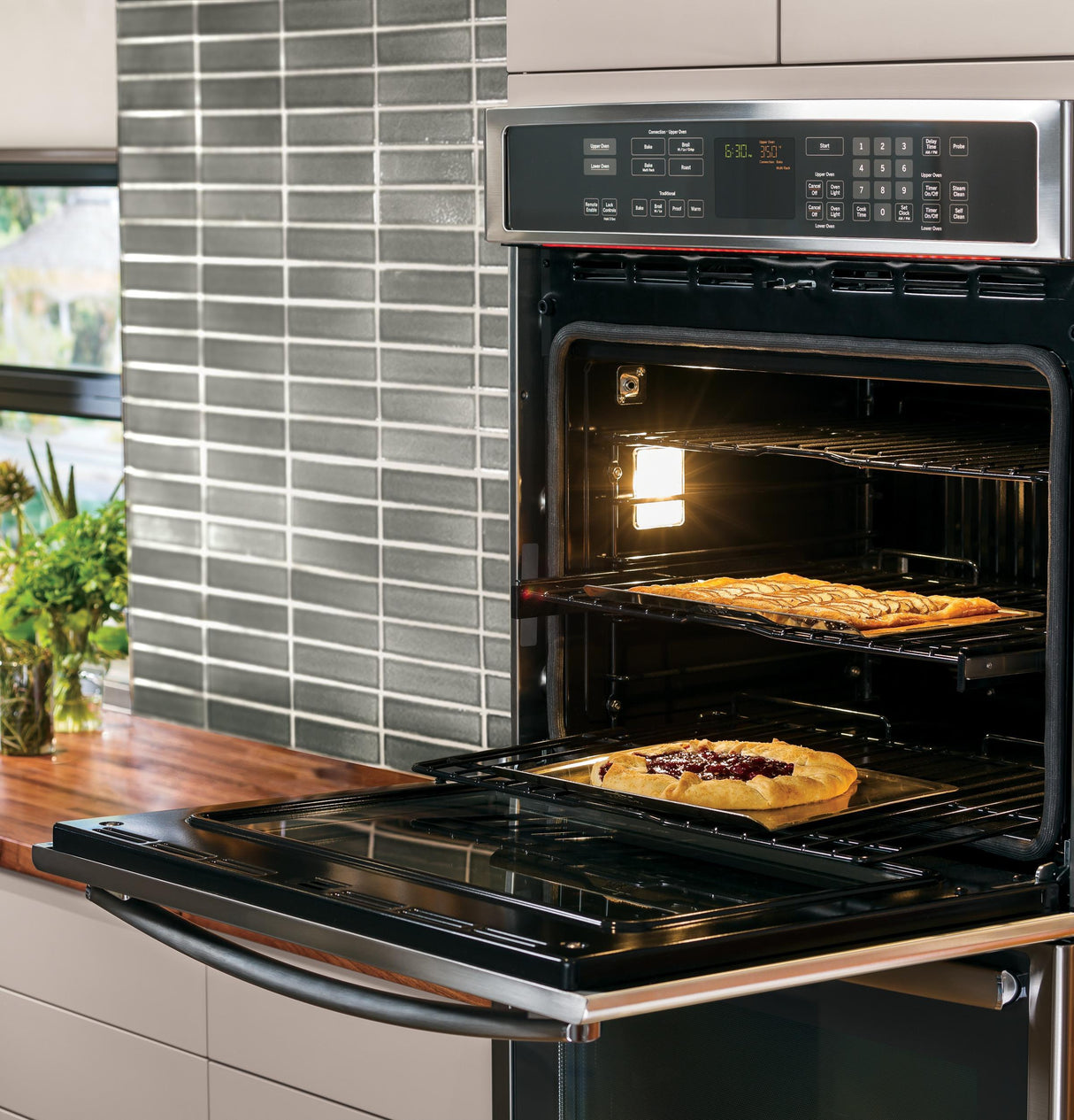 GE Profile™ Series 30" Built-In Double Convection Wall Oven