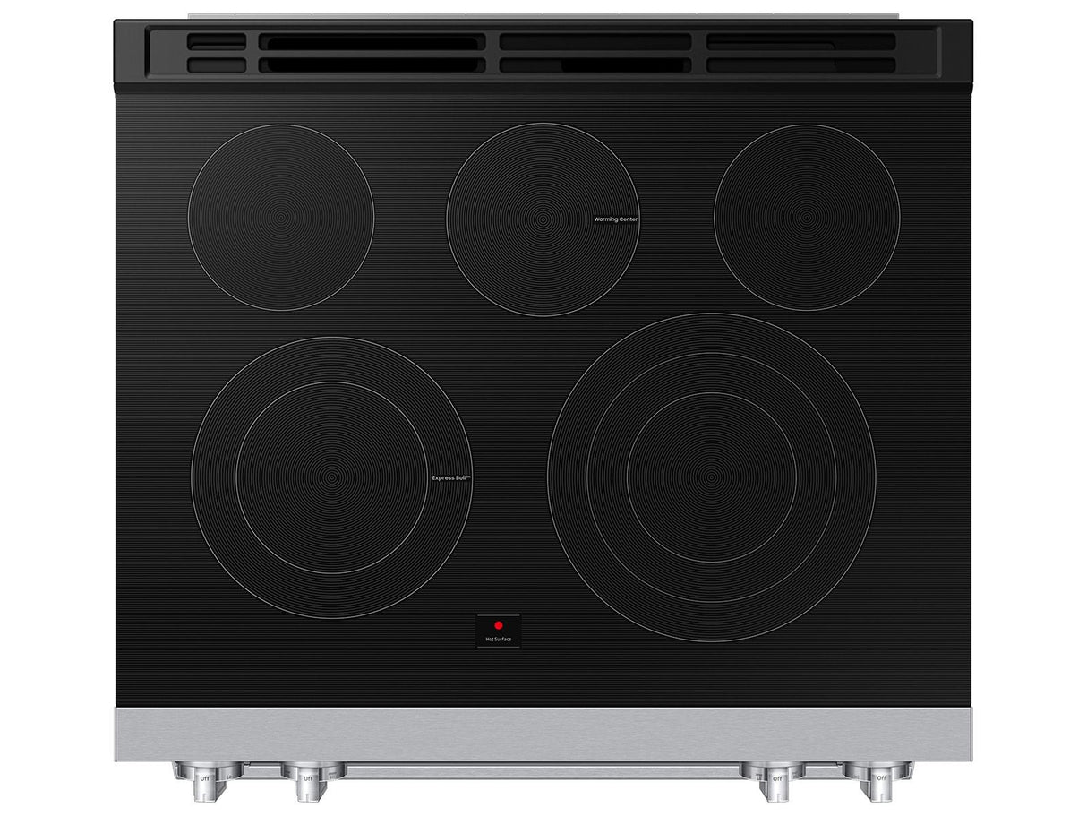 Bespoke Smart Slide-in Electric Range Flex Duo™ Oven Pro Style Design Dual True Convection
