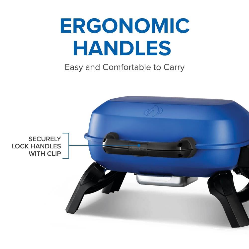 TravelQ 240 Portable Gas Grill , Propane, Blue