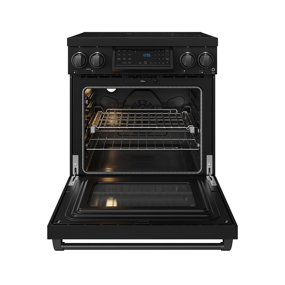 30 Inch Professional Induction Range With Tilt Panel Touch Control In Black Gordon Ramsay Series