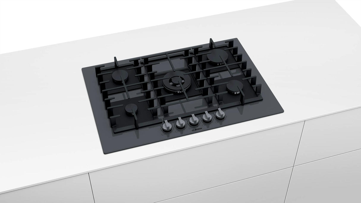 Benchmark® Gas Cooktop 30'' Tempered glass, Dark silver