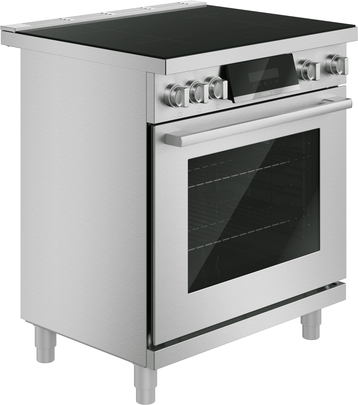 800 Series, Induction freestanding range cooker, Stainless steel