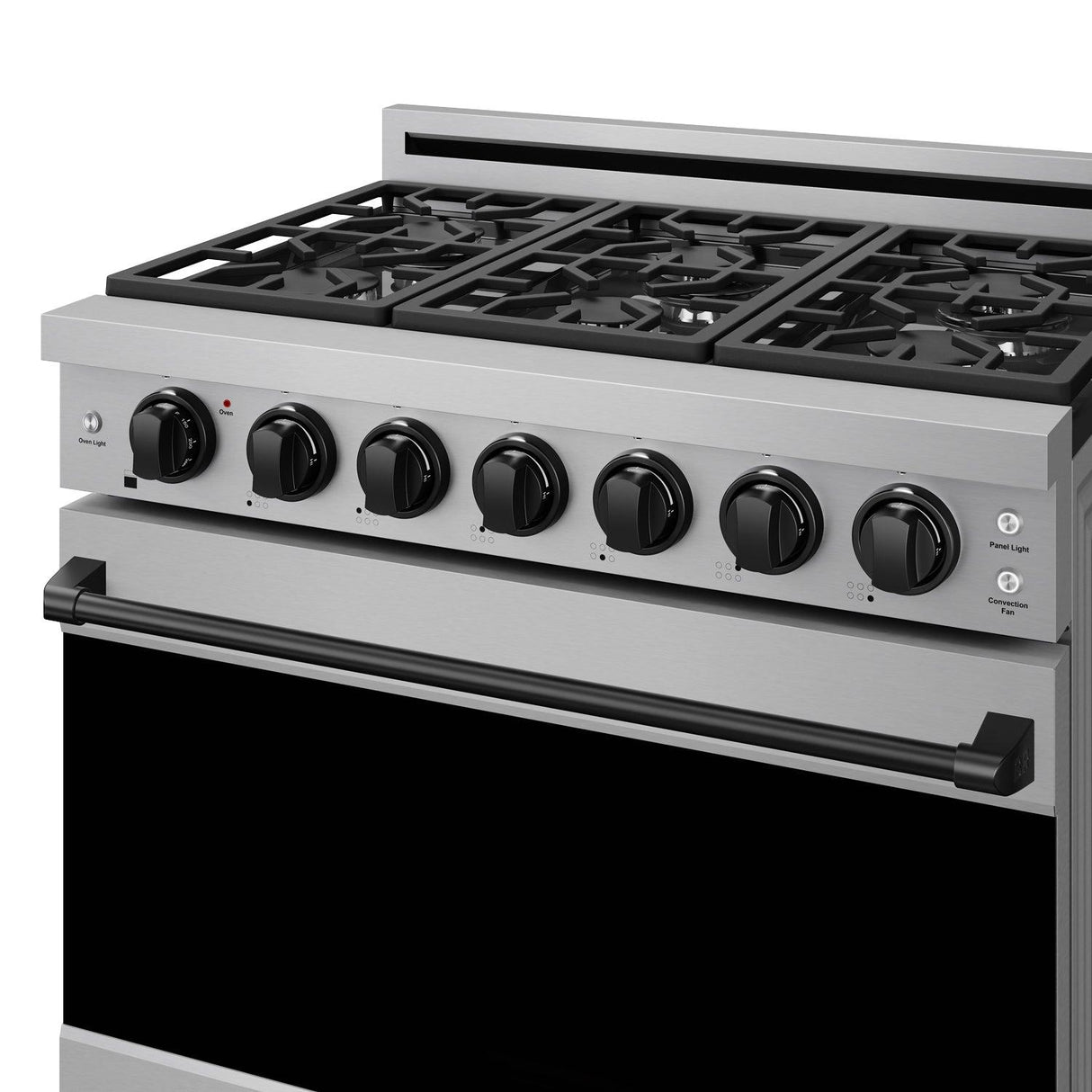 36 Inch Professional Liquid Propane Range With Precision Knob In Stainless Steel and Black Gordon Ramsay Series