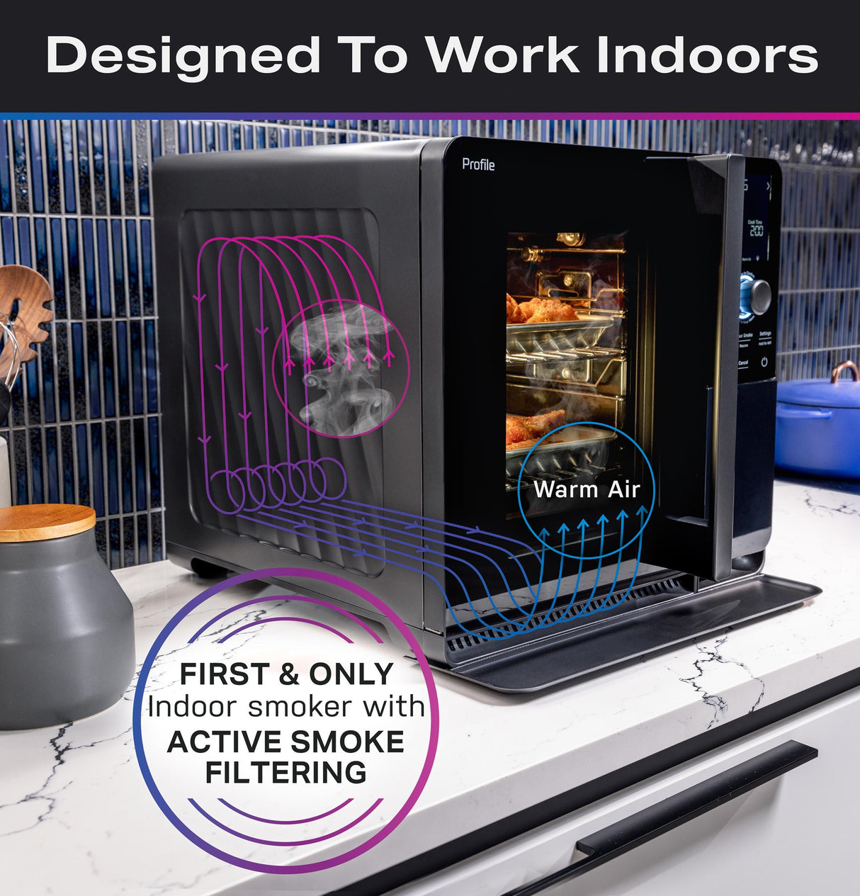 GE Profile™ Smart Indoor Pellet Smoker