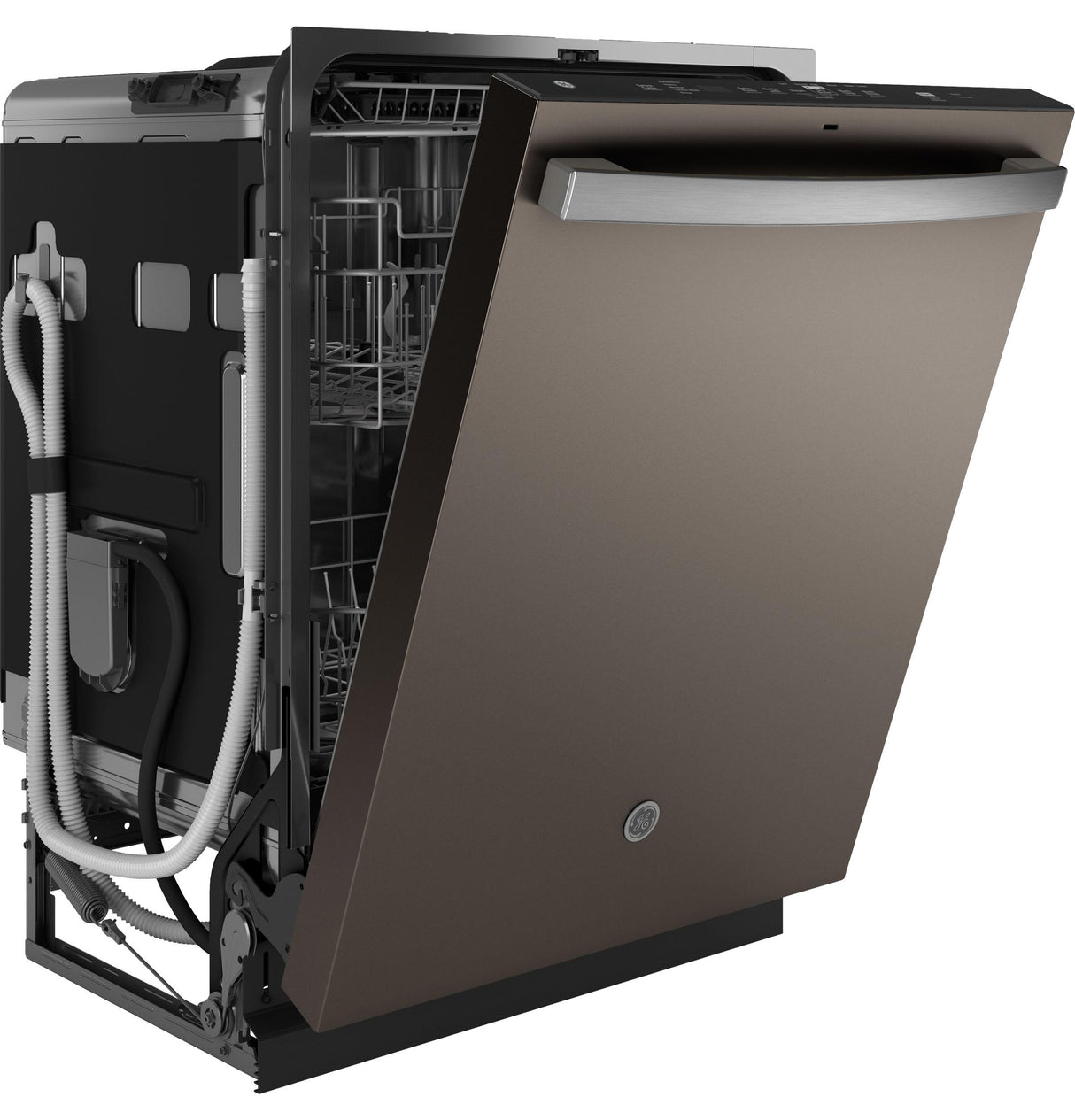 GE® ENERGY STAR® Top Control with Stainless Steel Interior Dishwasher with Sanitize Cycle
