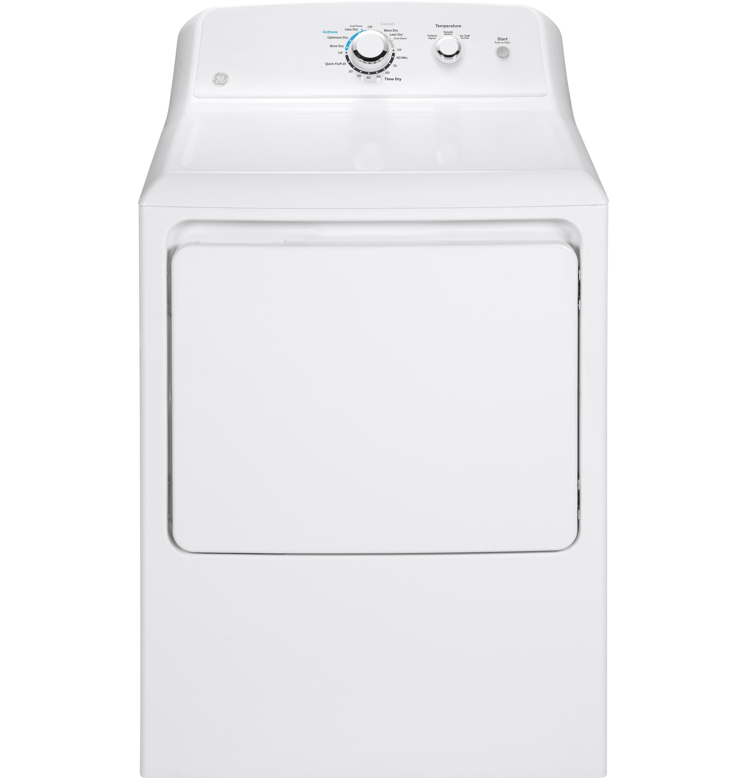 GE 6.2 cu. ft. Capacity Gas Dryer with Up To 120 ft. Venting and Shallow Depth