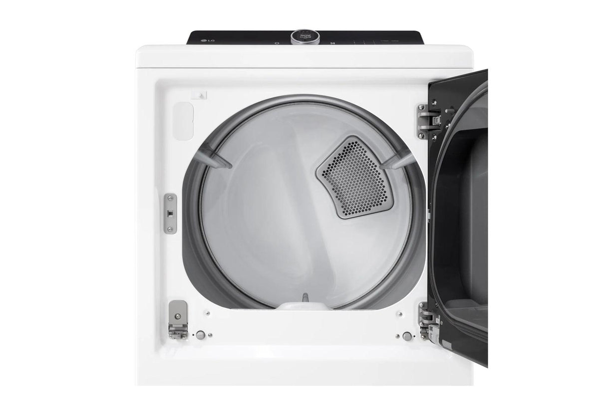 7.3 cu.ft. Ultra Large High Efficiency Gas TurboSteam™ LG EasyLoad™ Door, Wi-Fi Connectivity, White