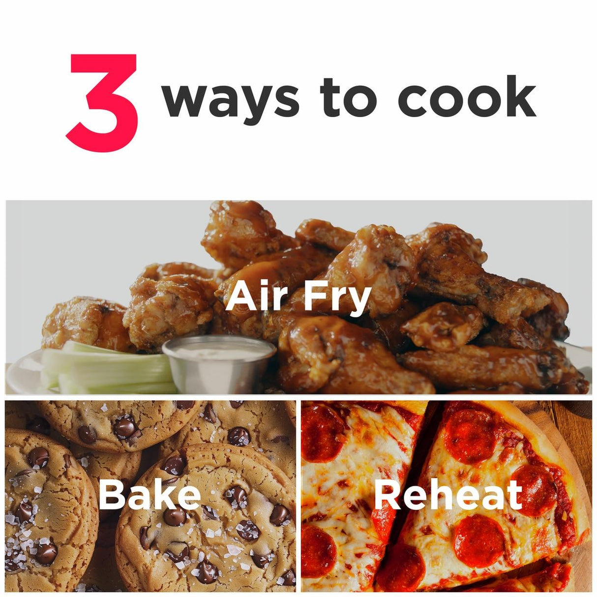 3-in-1 5.3 Quart Air Fryer