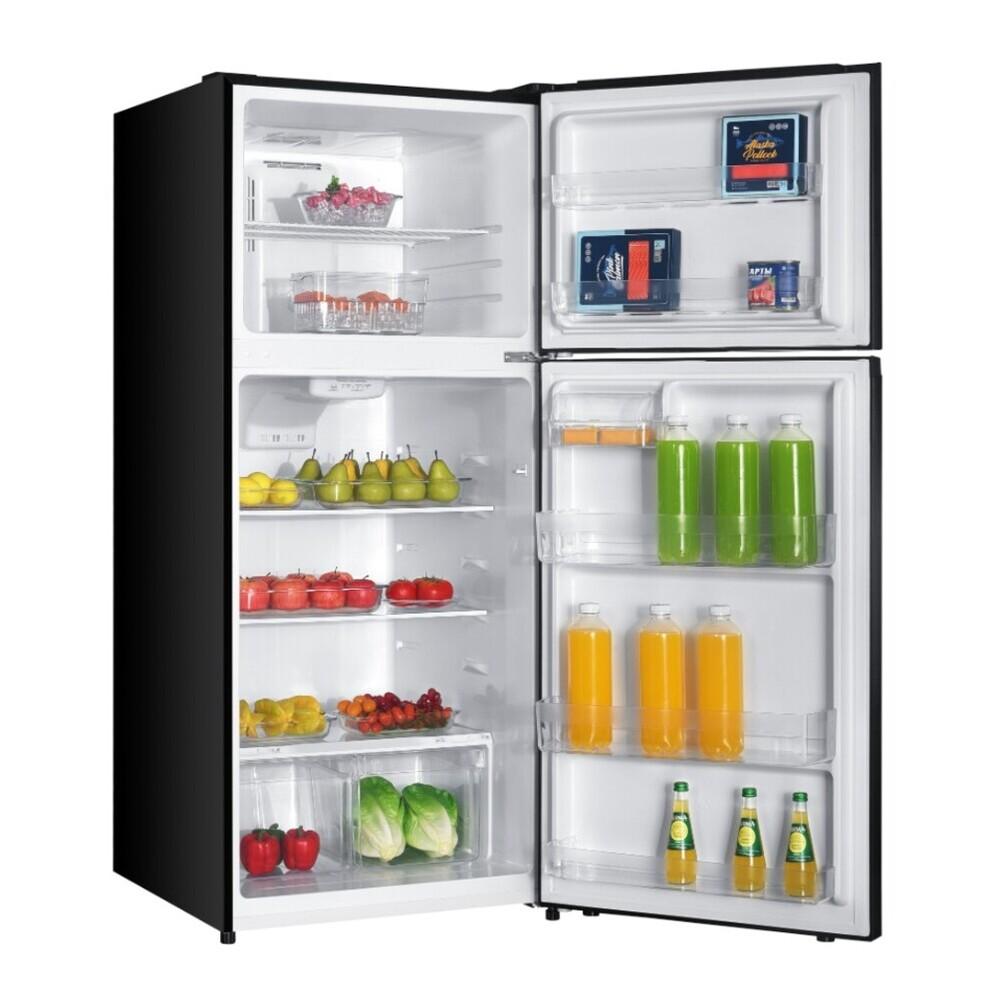 Verona VEFTF2817RBK 28 inch Top Freezer Refrigerator with 17.6 cu. ft. Total Capacity, Reversible Doors, Recessed Handle, Energy Star (Black)