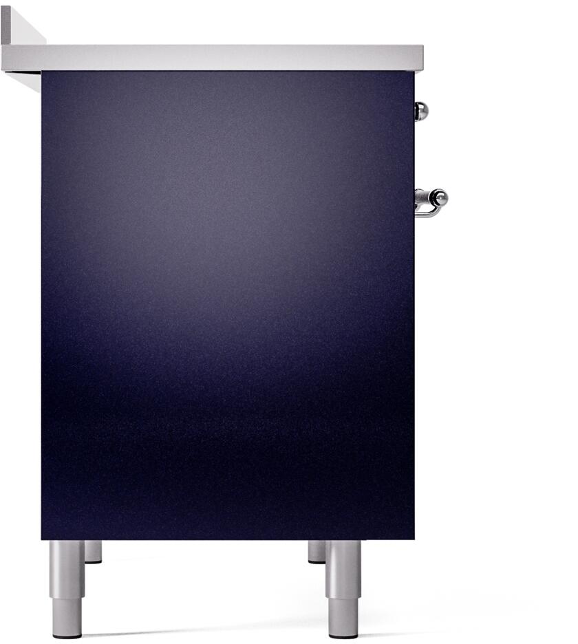 Nostalgie II 40 Inch Electric Freestanding Range in Blue with Chrome Trim
