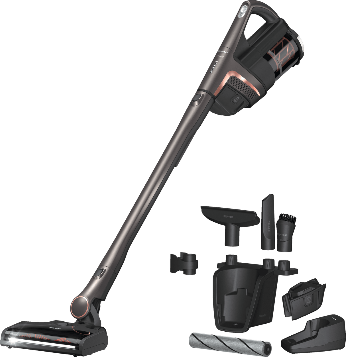 Triflex HX2 Pro Infinity grey PF - Cordless stick vacuum cleaner Consistently high suction power up to 60+60 min runtime LED light