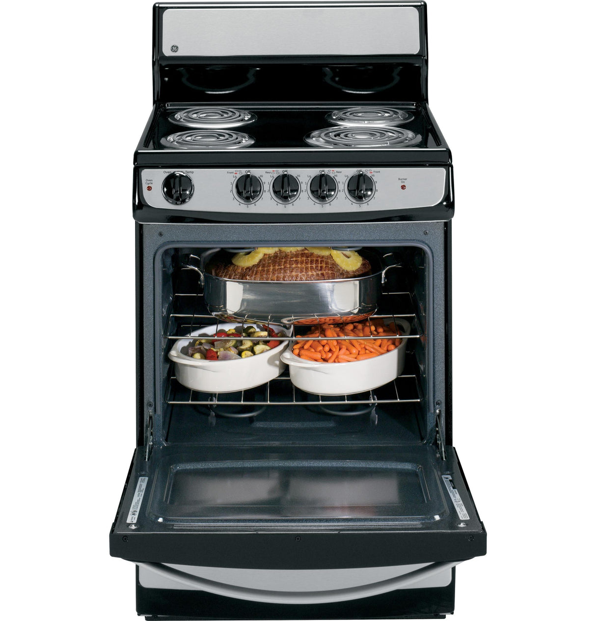 GE® 24" Standard Clean Free-Standing Electric Range