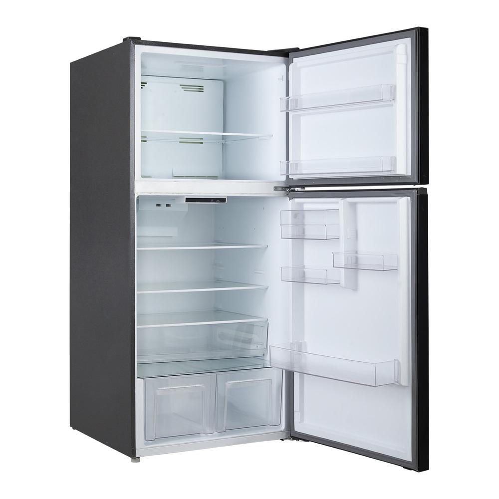 Verona VEFTF3324RSL 33 inch Top Freezer Refrigerator with 24 cu. ft. Total Capacity, Reversible Doors, Recessed Handle, Energy Star (Stainless Steel Look)