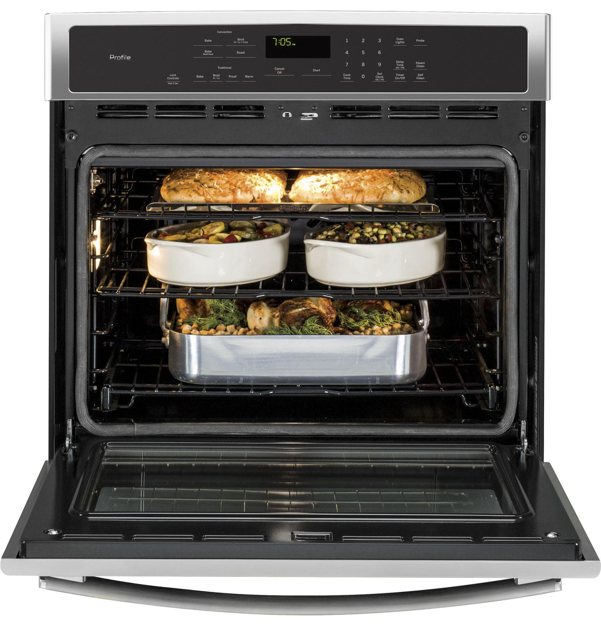 GE Profile™ Series 30" Built-In Single Convection Wall Oven