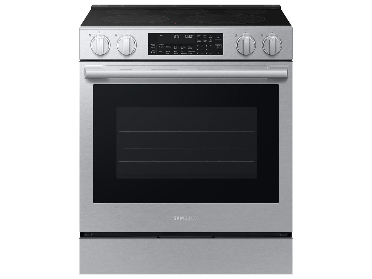 Bespoke Smart Slide-in Electric Range Pro Style Elite Design Illuminated Knobs Air Fry Max
