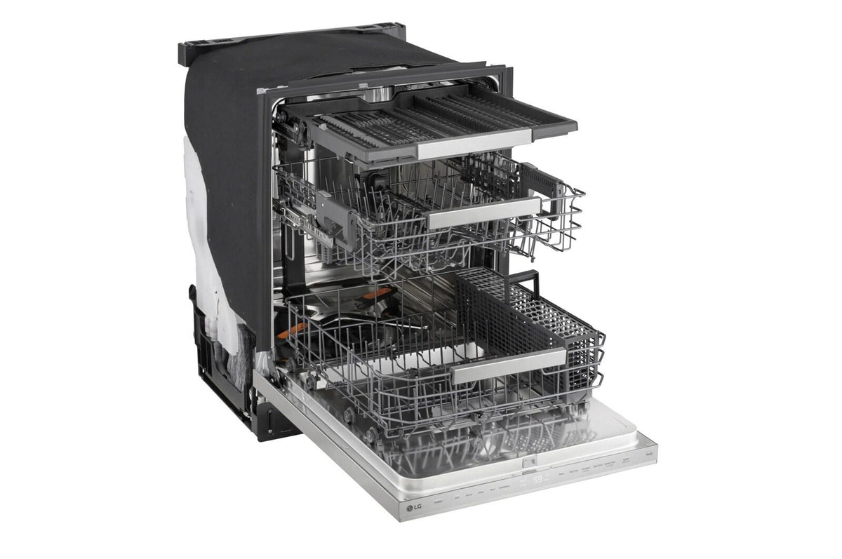 24 Inch 44dBA Smart FlushFit™ Top Control Dishwasher with 1-Hour Wash & Dry, QuadWash® Pro, and Dynamic Heat Dry™ w/AutoVent Dry™