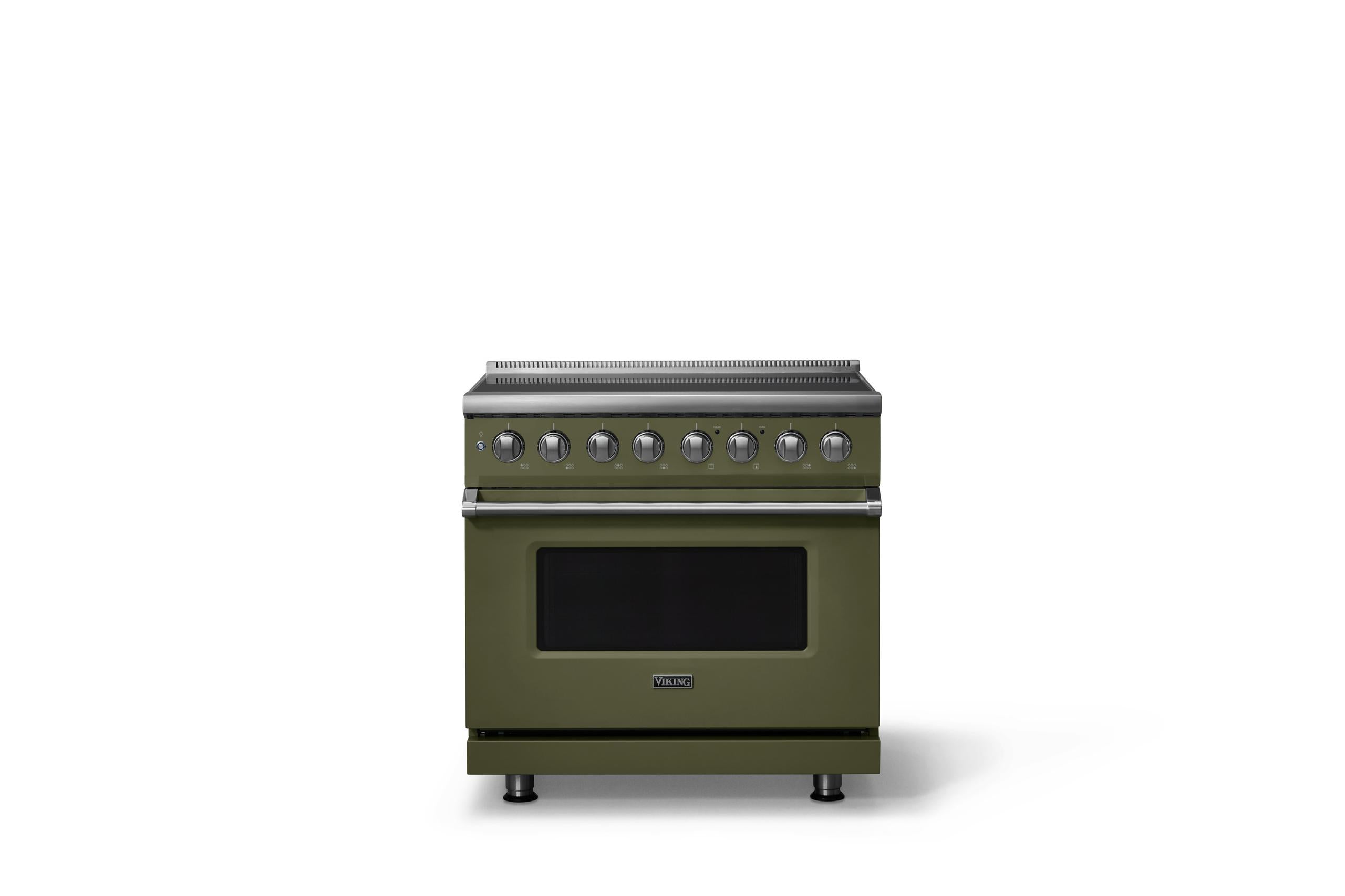 36"W. Induction Range (Finish: Martini, Trim: Polished Chrome)