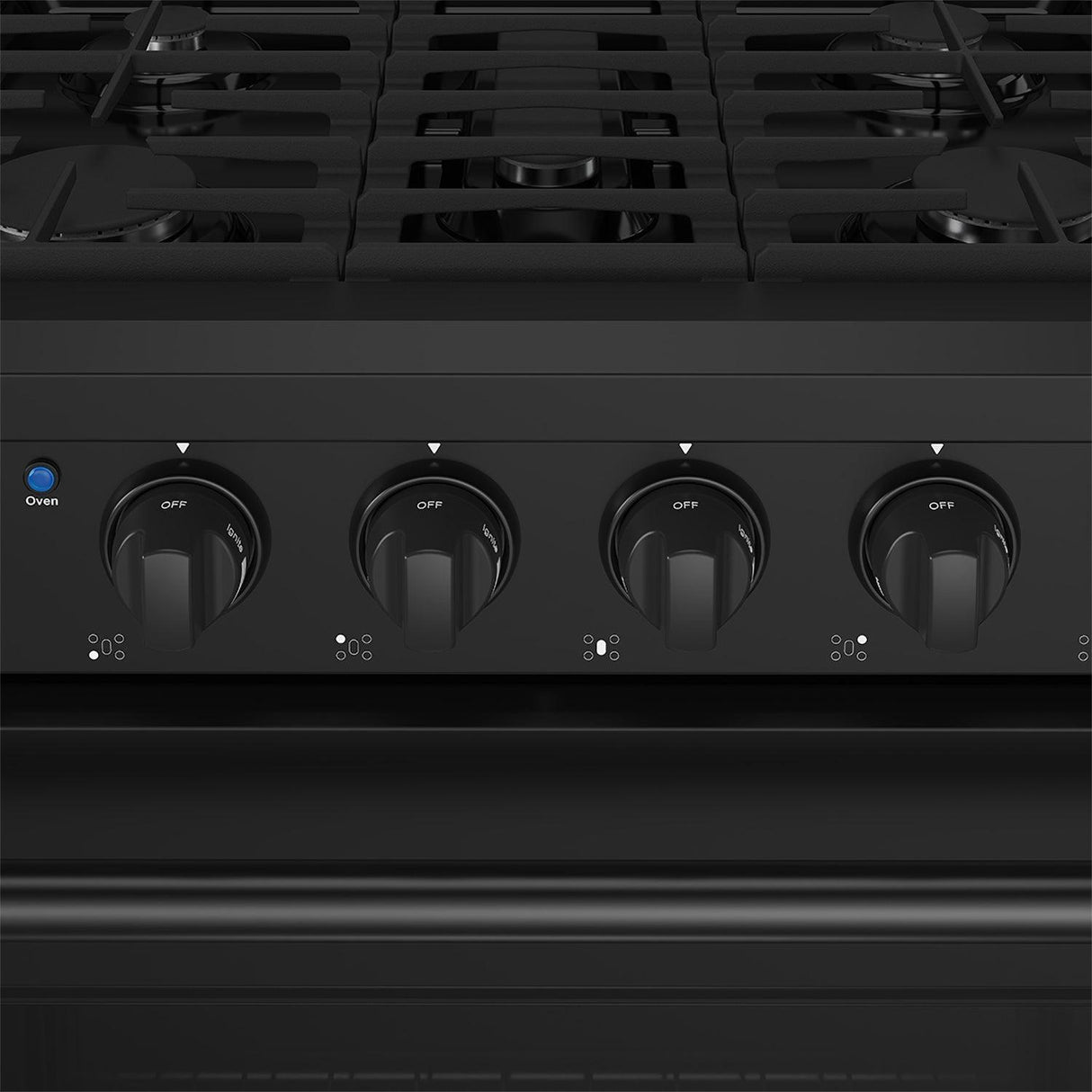 30 Inch Professional Gas Range In Black