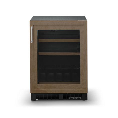 24" Custom Panel Glass Door Beverage Center - FBUI5242G