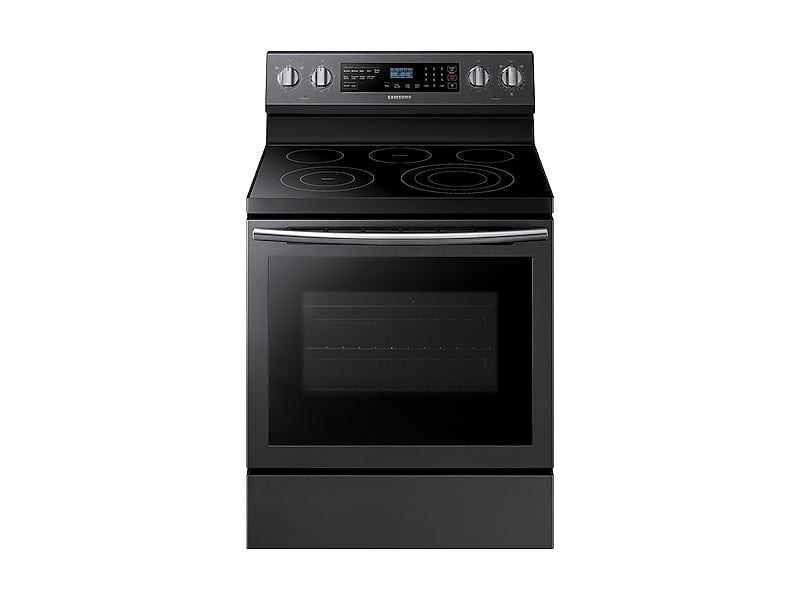 5.9 cu. ft. Freestanding Electric Range with True Convection in Black Stainless Steel