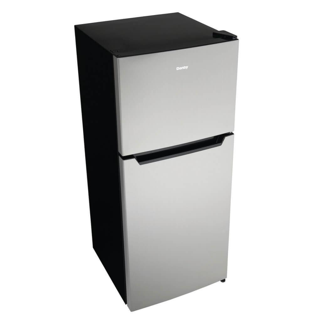 Danby 4.2 cu. ft. Compact Fridge Top Mount in Stainless Steel