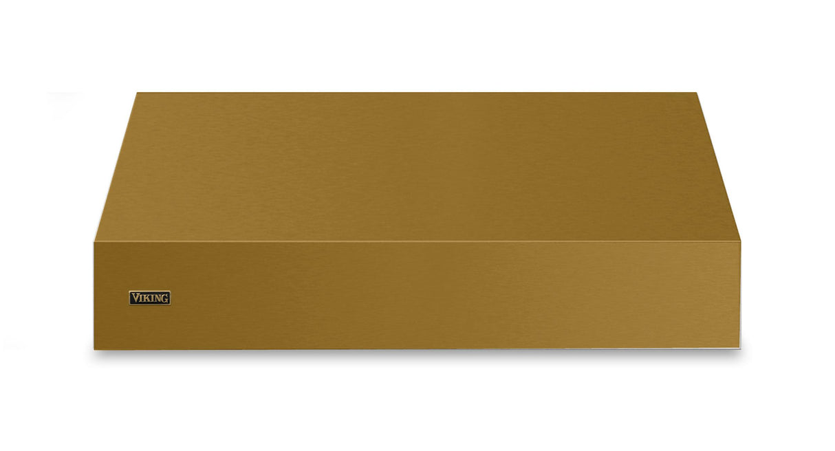 48"W. 18"H. Wall Hood (Finish: Golden Hour, Trim: Brushed Brass)
