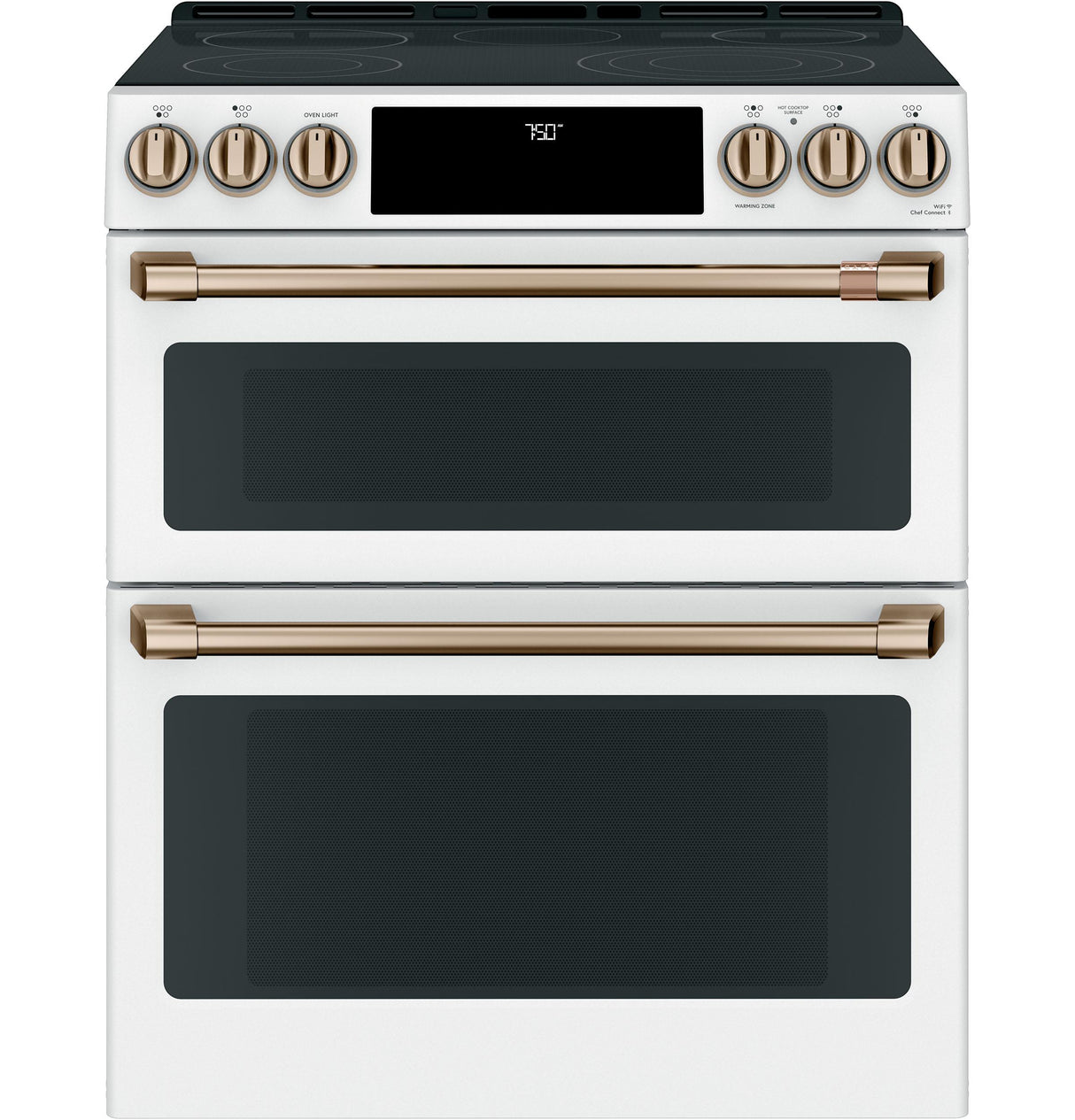 Café™ 30" Smart Slide-In, Front-Control, Radiant and Convection Double-Oven Range