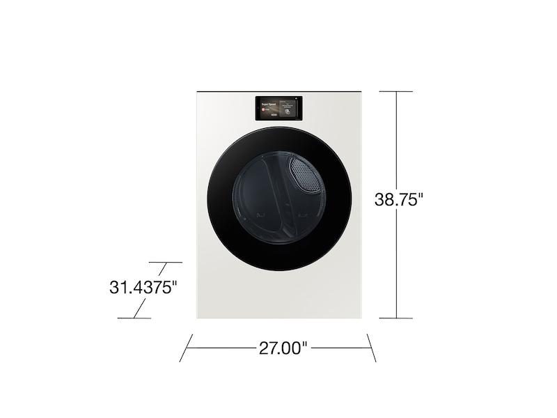 7.6 cu. ft. Bespoke AI Ultra Capacity Front Load Gas Dryer with AI Home and AI OptiDry+ in Ivory