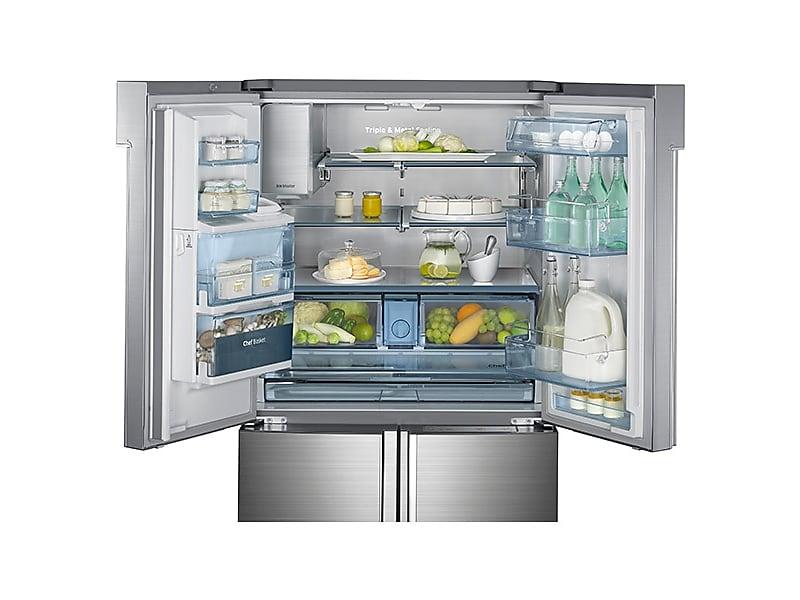 34 cu. ft. 4-Door Flex™ Chef Collection Refrigerator with Sparkling Water Dispenser in Stainless Steel