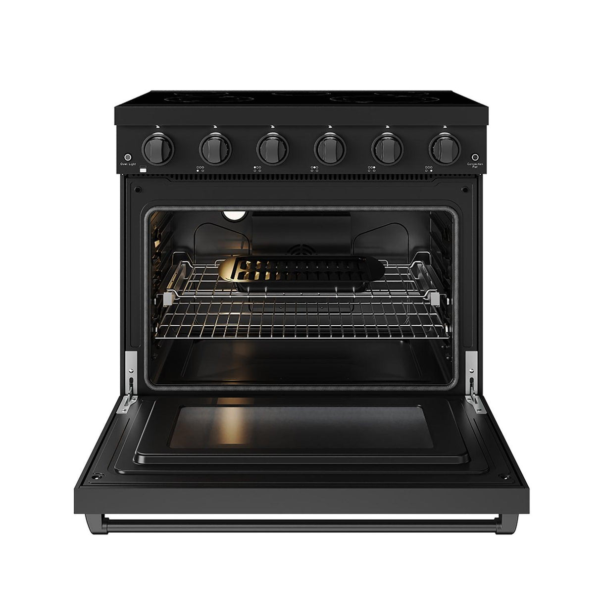 36 Inch Professional Electric Range In Black Gordon Ramsay Series