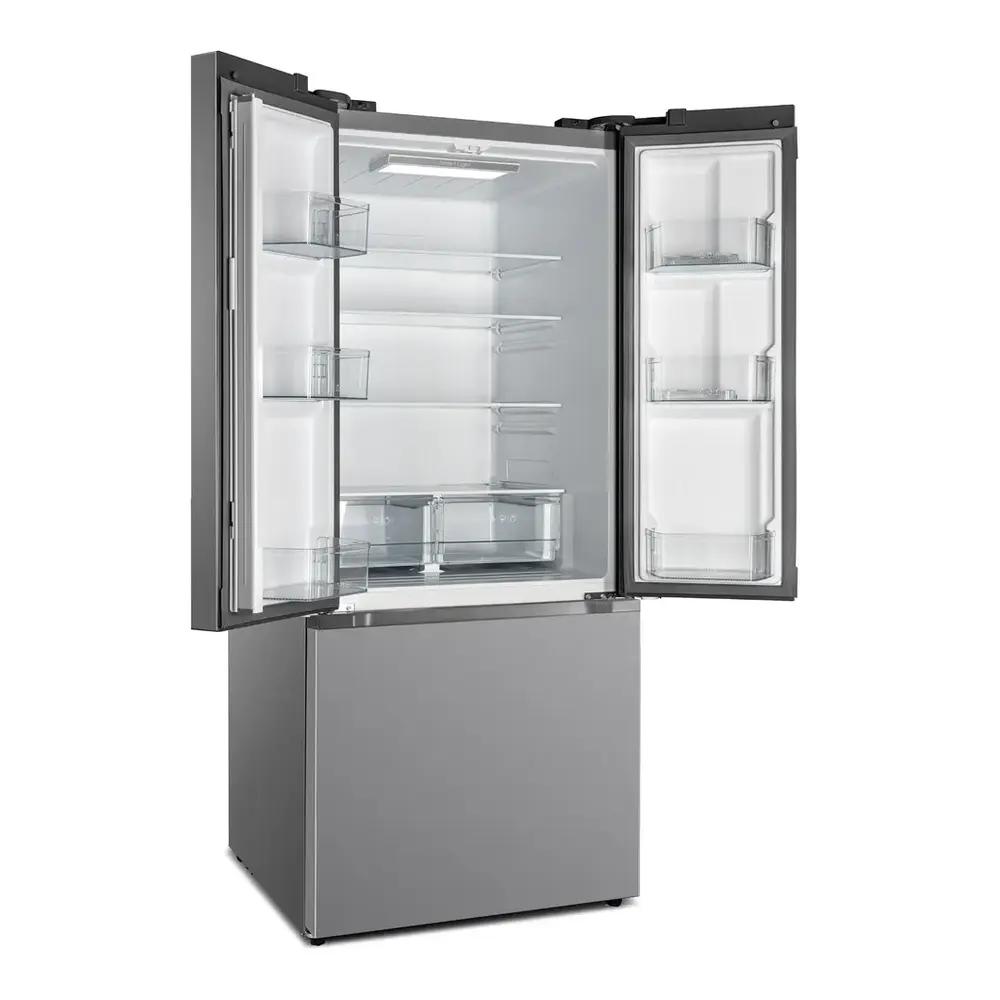 Verona VEFFD3018RISL 30 inch Freestanding French Door Refrigerator with 18.2 cu. ft. Capacity, Automatic Ice Maker, Recessed Handle