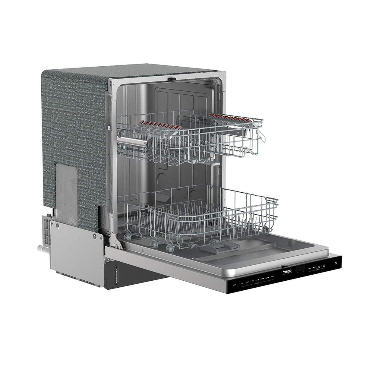 24 Inch Built-in Top Control Dishwasher With Pocket Handle - Stainless Steel