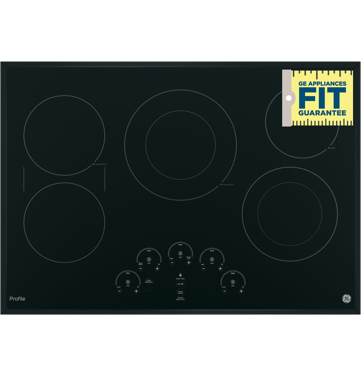 GE Profile™ 30" Built-In Touch Control Electric Cooktop