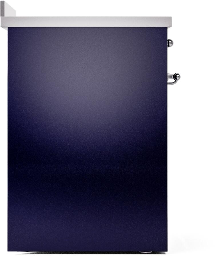 Nostalgie II 30 Inch Electric Freestanding Range in Blue with Chrome Trim