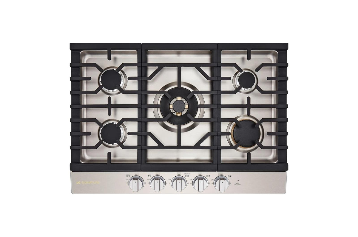 LG SIGNATURE 30 Inch UltraHeat™ Gas Cooktop with EasyClean®