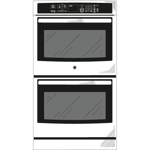 GE Profile™ Series 30" Built-In Double Wall Oven with Convection