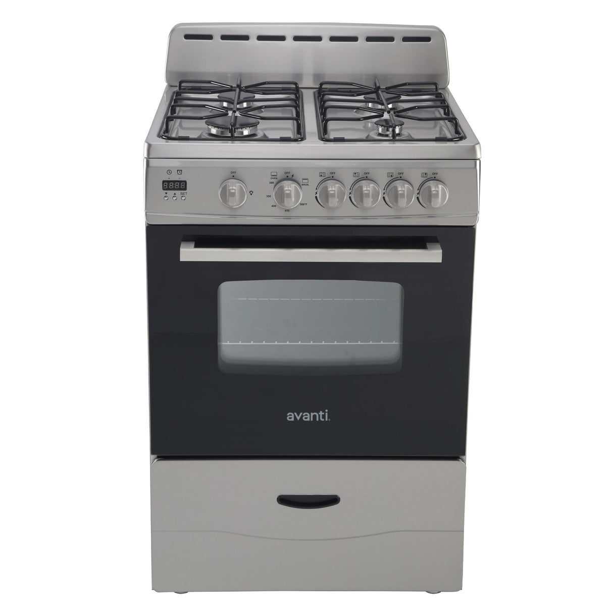 Avanti 24" Gas Range - Stainless Steel