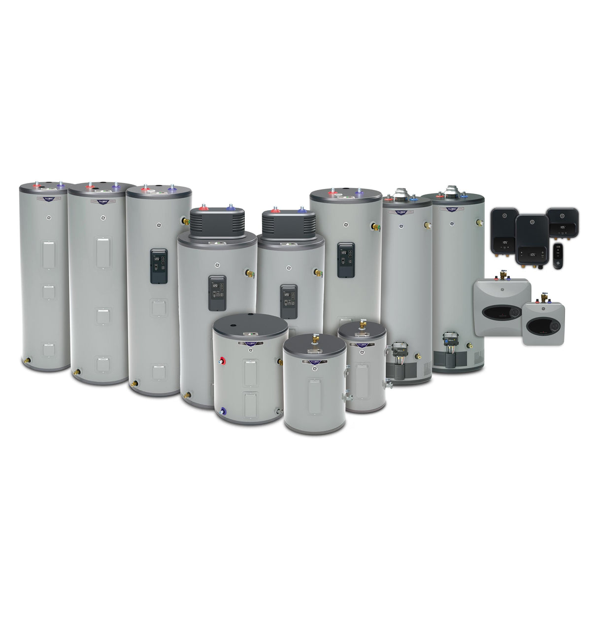 GE® 36 Gallon Top Port Lowboy Electric Water Heater