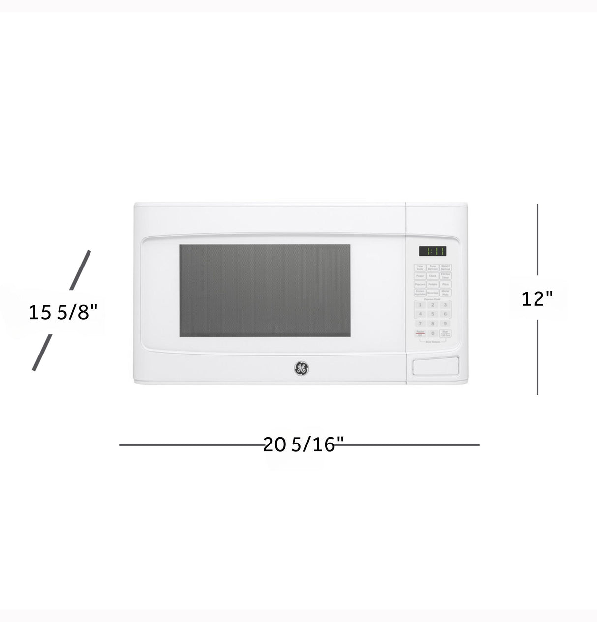 GE® 1.1 Cu. Ft. Capacity Countertop Microwave Oven