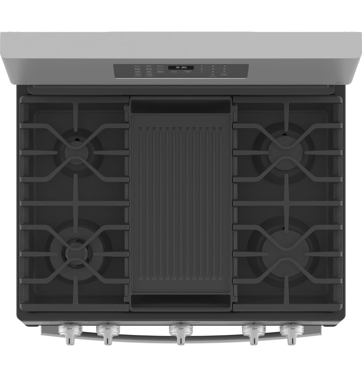 GE Profile™ Smart 30" Free-Standing Self Clean Gas Fingerprint Resistant Range with No Preheat Air Fry