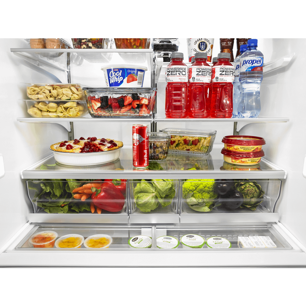 36-inch Wide Double Drawer French Door Refrigerator with Dual Cooling System - 26 cu. ft.