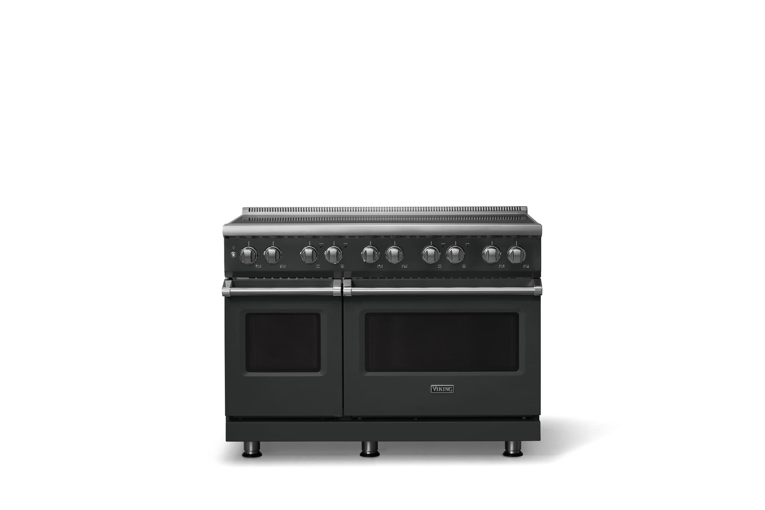 48"W. Induction Range (Finish: Antique Bronze, Trim: Polished Chrome)