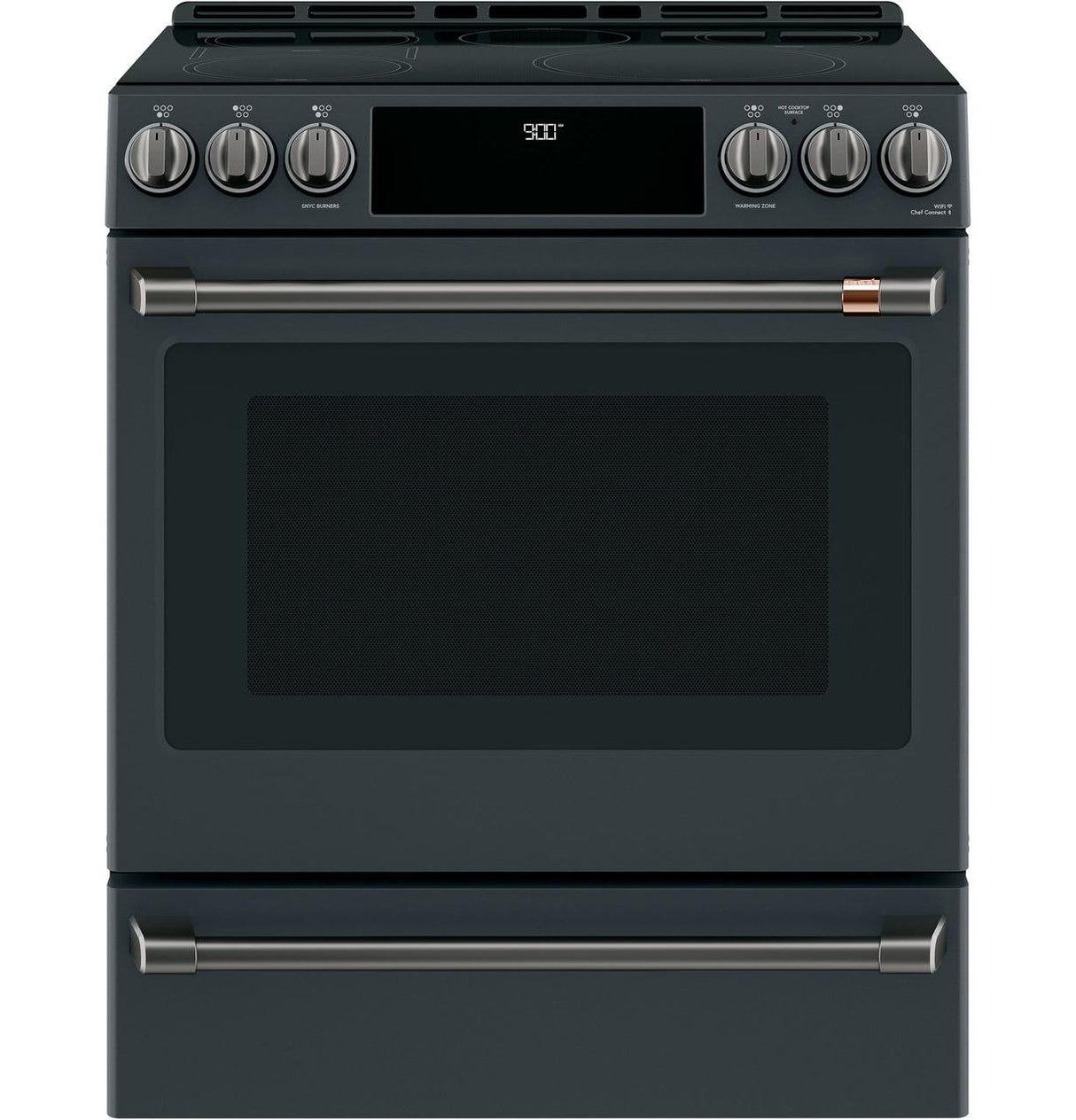 Café™ 30" Smart Slide-In, Front-Control, Induction and Convection Range with Warming Drawer