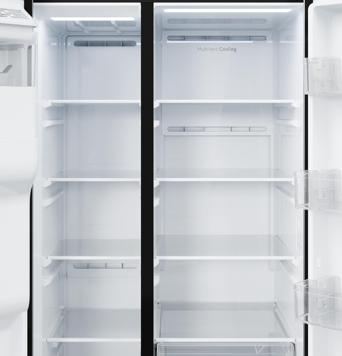 GE® 23.6 Cu. Ft. Counter-Depth Side-By-Side Refrigerator with Extra Tall Dispenser and In-Door Icemaker