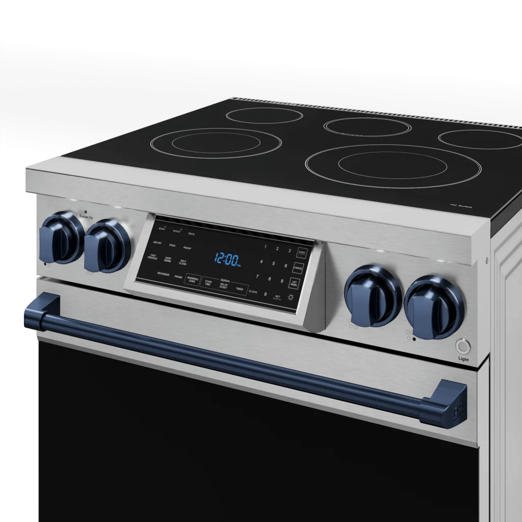 30 Inch Professional Electric Range With Tilt Panel Touch Control In Stainless Steel/navy Blue Gordon Ramsay Series