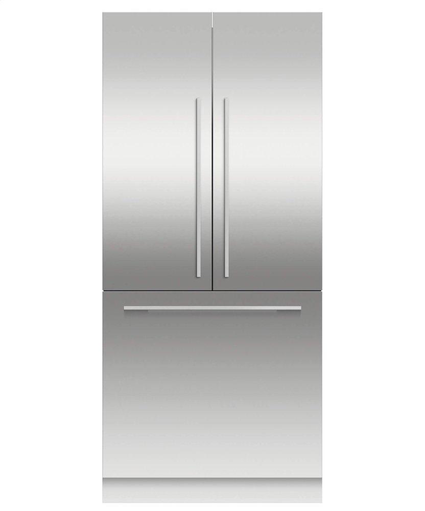 Integrated French Door Refrigerator 16.8cu ft, Ice