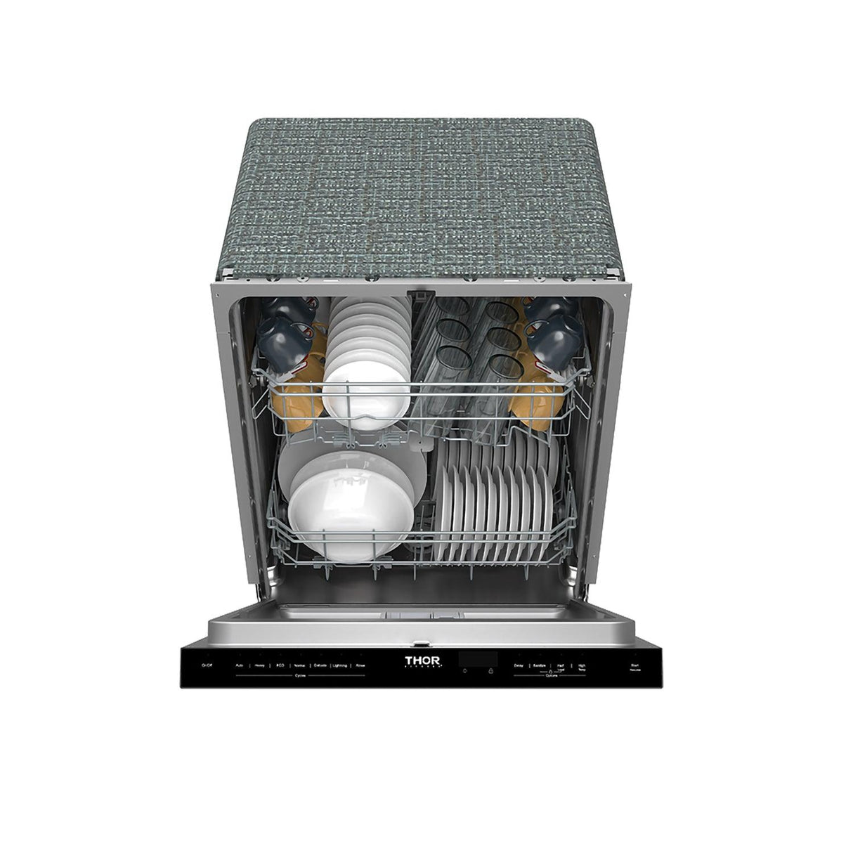 24 Inch Built-in Top Control Dishwasher With Pocket Handle - Stainless Steel