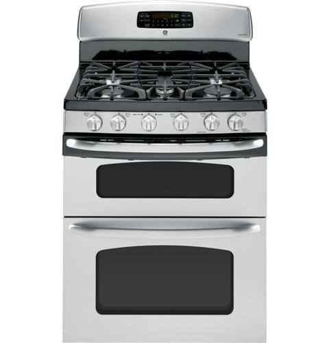 GE® 30" Free-Standing Gas Double Oven Range with Convection
